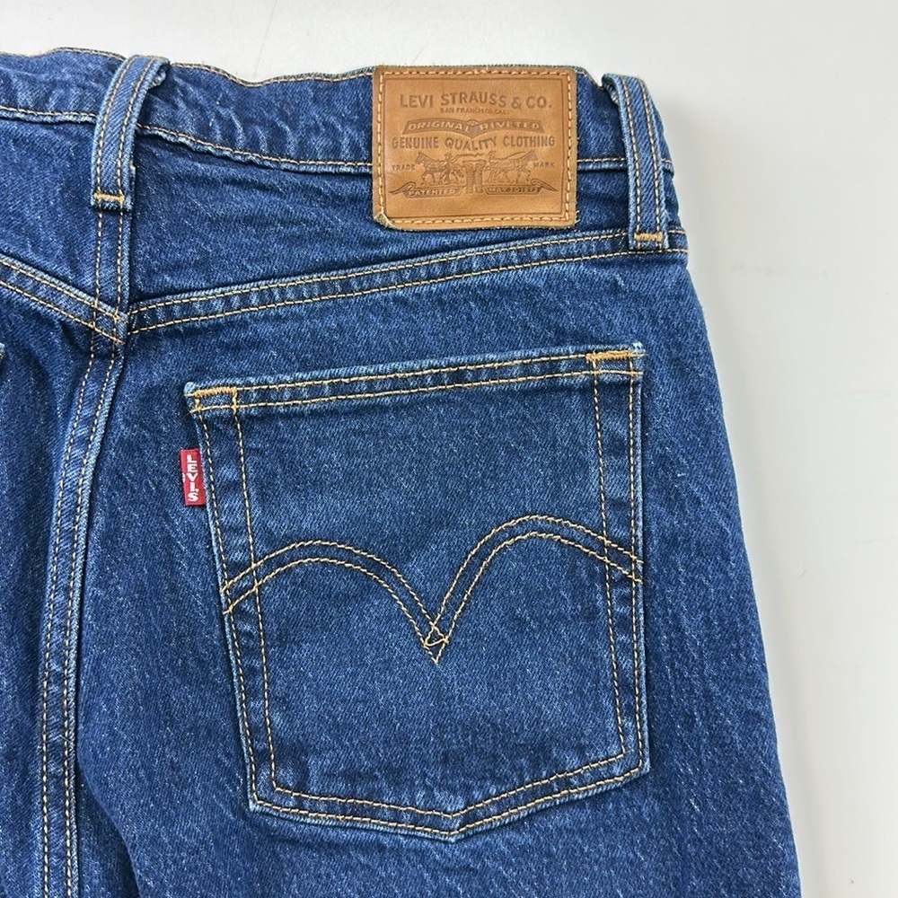 Levis ICON fit Wedgie Lifes Work Dark Wash womens ankle jeans 27 x 27 - Picture 5 of 15